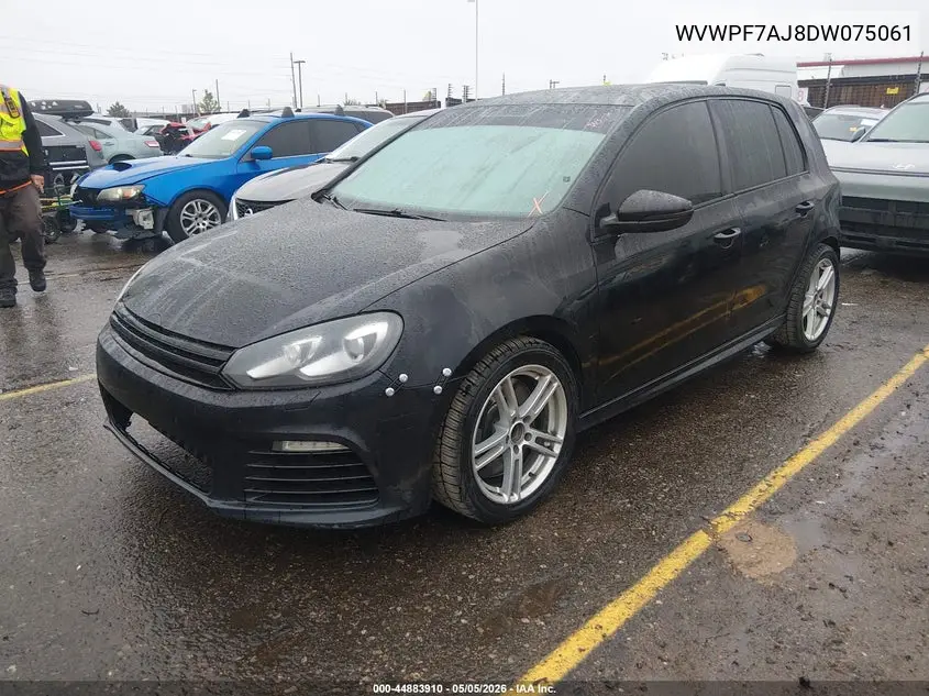 2013 Volkswagen Golf R 4-Door VIN: WVWPF7AJ8DW075061 Lot: 44883910