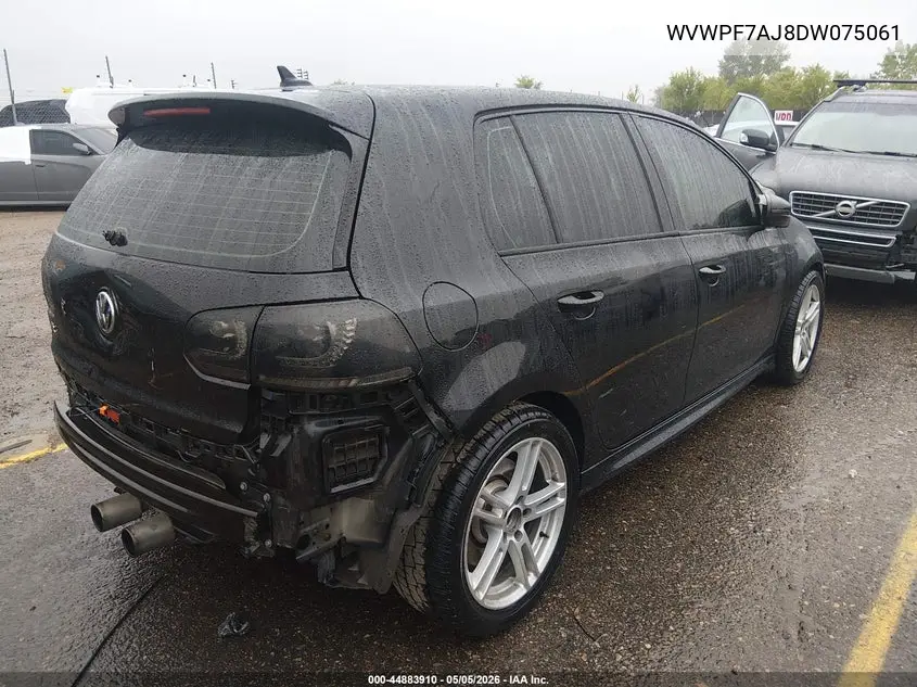 2013 Volkswagen Golf R 4-Door VIN: WVWPF7AJ8DW075061 Lot: 44883910