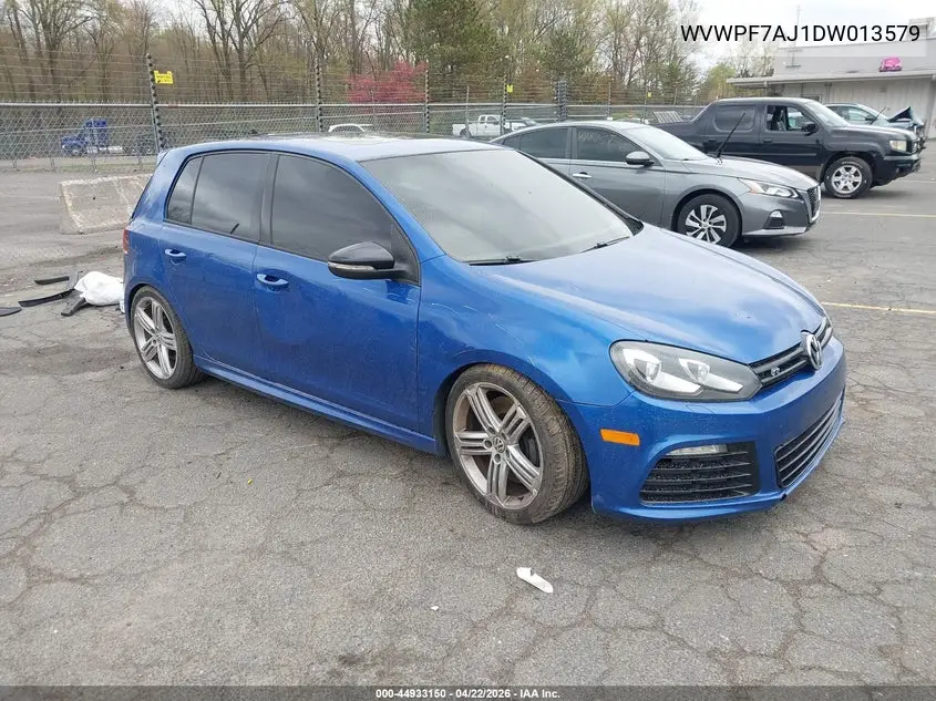 2013 Volkswagen Golf R 4-Door VIN: WVWPF7AJ1DW013579 Lot: 44933150