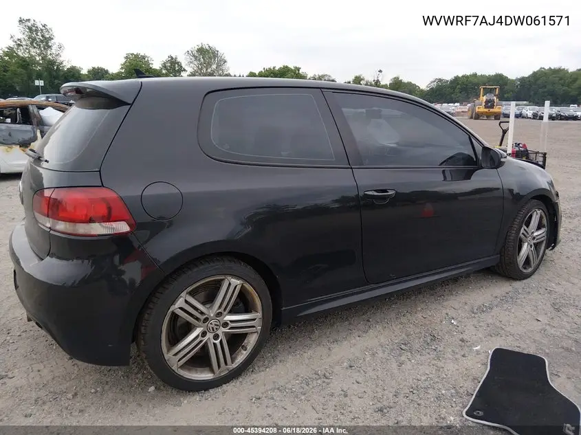2013 Volkswagen Golf R 2-Door VIN: WVWRF7AJ4DW061571 Lot: 45394208