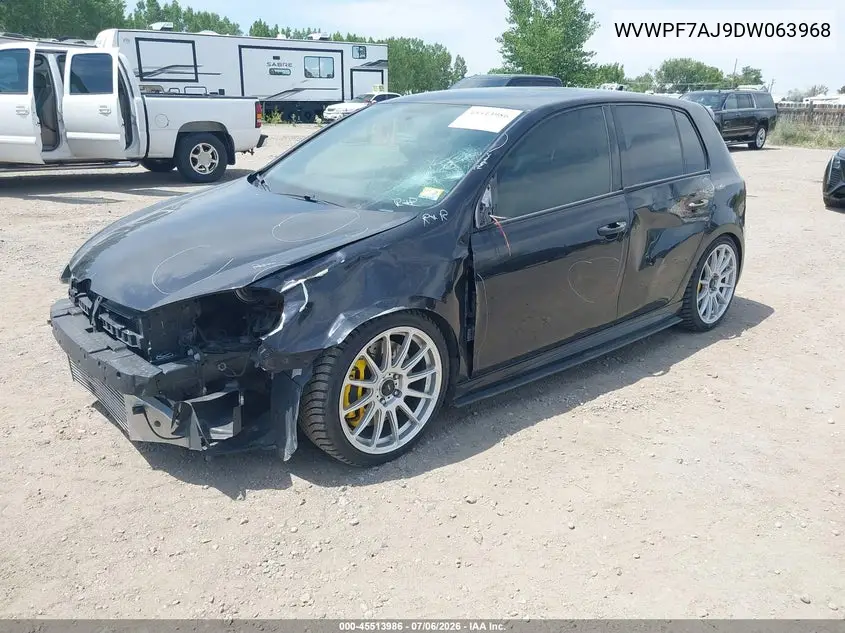 2013 Volkswagen Golf R 4-Door VIN: WVWPF7AJ9DW063968 Lot: 45513986