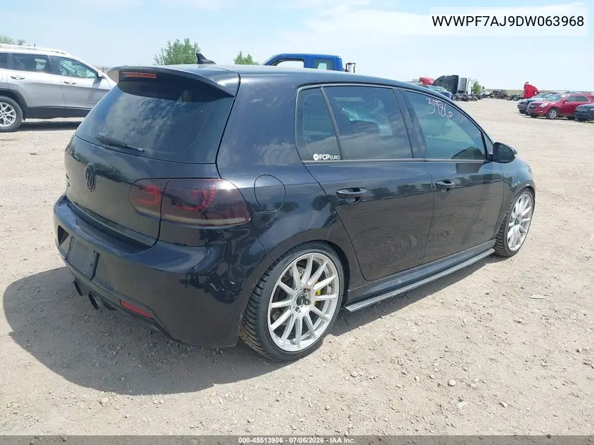 2013 Volkswagen Golf R 4-Door VIN: WVWPF7AJ9DW063968 Lot: 45513986
