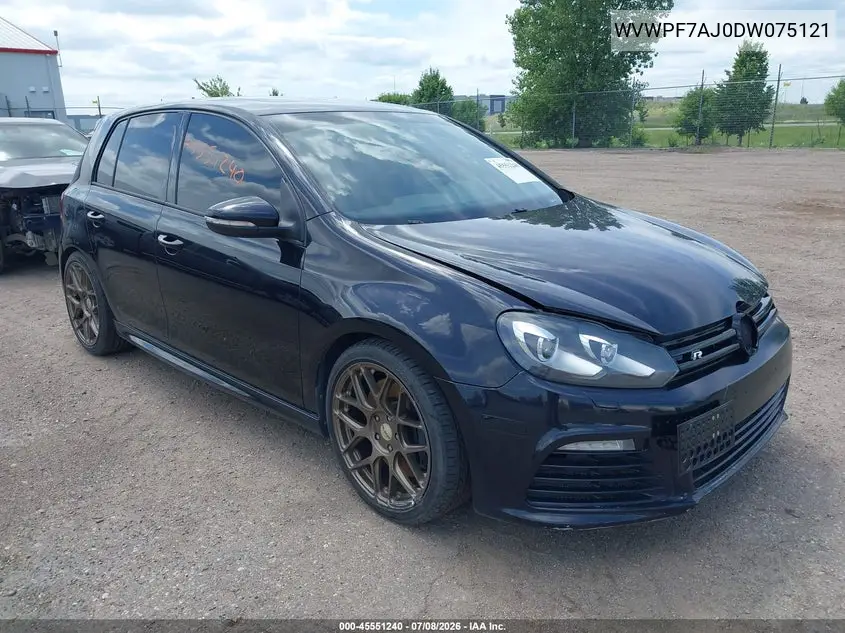 2013 Volkswagen Golf R 4-Door VIN: WVWPF7AJ0DW075121 Lot: 45551240