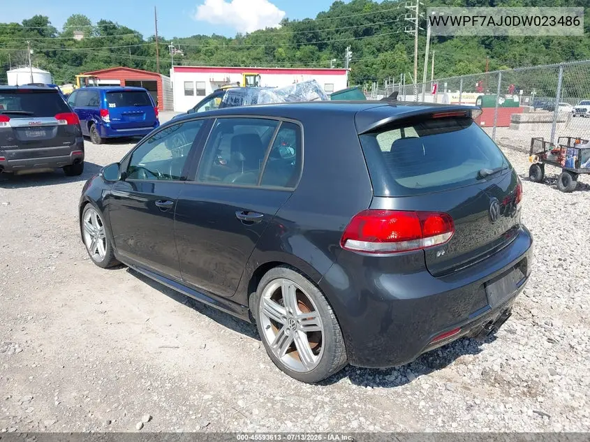 2013 Volkswagen Golf R 4-Door VIN: WVWPF7AJ0DW023486 Lot: 45593613