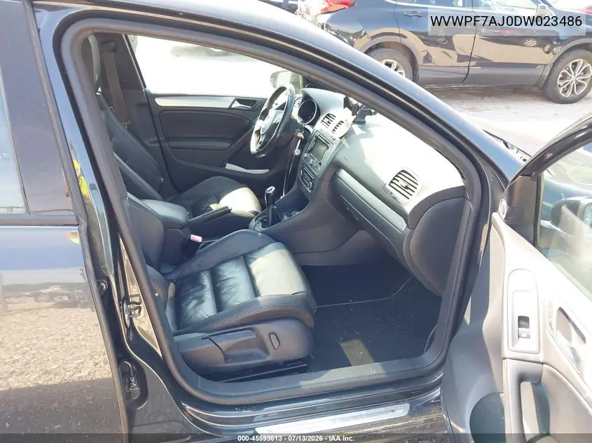 2013 Volkswagen Golf R 4-Door VIN: WVWPF7AJ0DW023486 Lot: 45593613