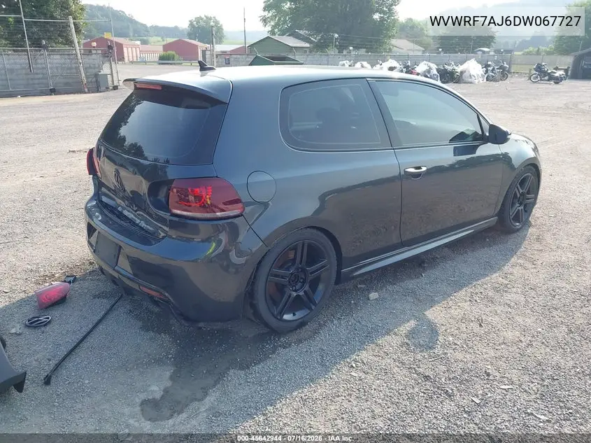 2013 Volkswagen Golf R 2-Door VIN: WVWRF7AJ6DW067727 Lot: 45642944