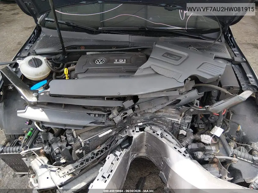 2017 Volkswagen Golf R 4-Door W/Dcc Navigation VIN: WVWVF7AU2HW081915 Lot: 45516864