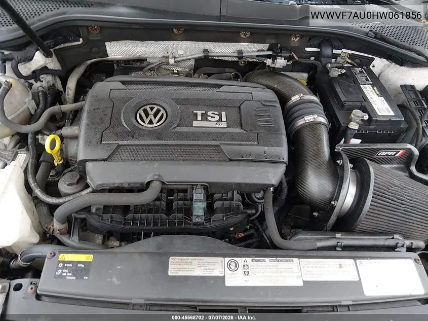2017 Volkswagen Golf R 4-Door W/Dcc Navigation VIN: WVWVF7AU0HW061856 Lot: 45568702