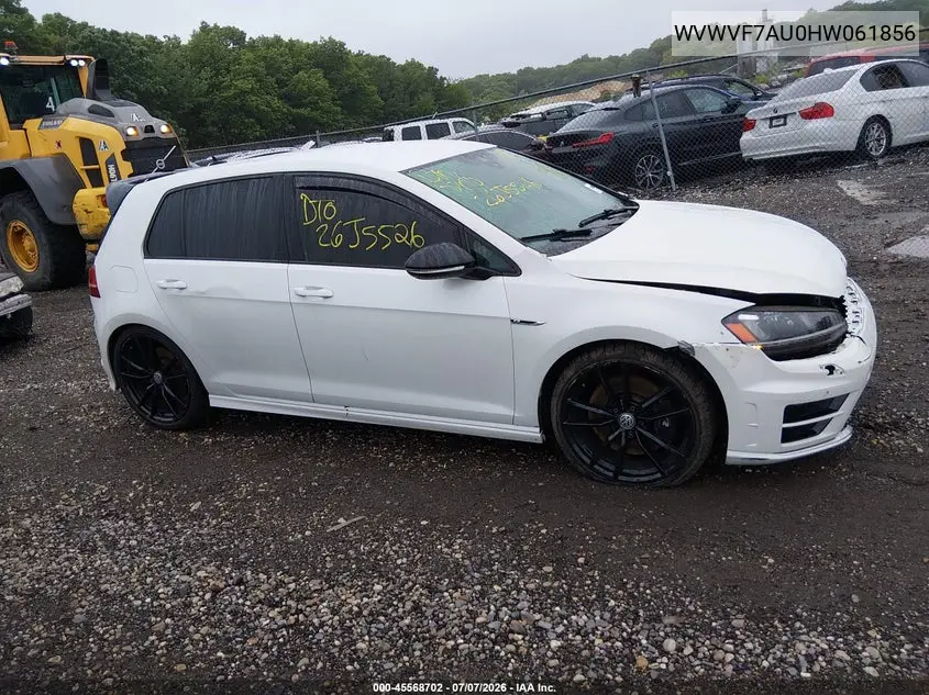 2017 Volkswagen Golf R 4-Door W/Dcc Navigation VIN: WVWVF7AU0HW061856 Lot: 45568702
