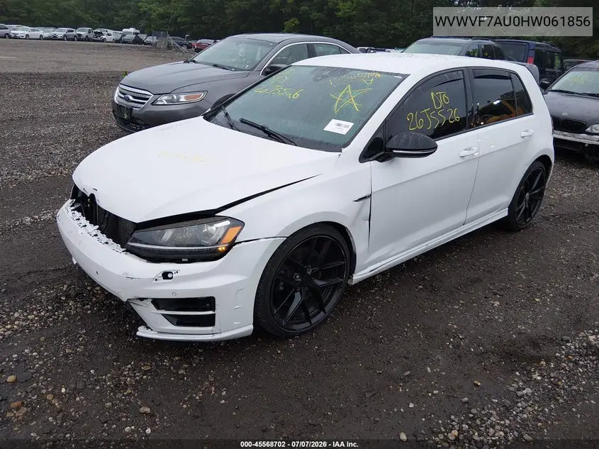 2017 Volkswagen Golf R 4-Door W/Dcc Navigation VIN: WVWVF7AU0HW061856 Lot: 45568702