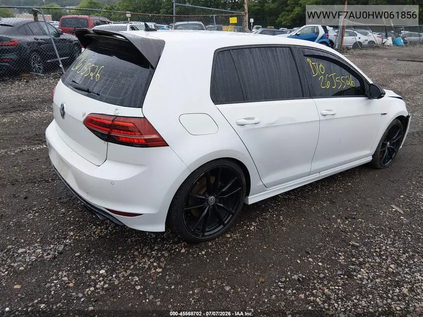 2017 Volkswagen Golf R 4-Door W/Dcc Navigation VIN: WVWVF7AU0HW061856 Lot: 45568702
