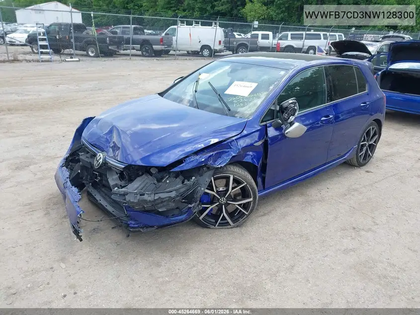 2022 Volkswagen Golf R 2.0T VIN: WVWFB7CD3NW128300 Lot: 45264669