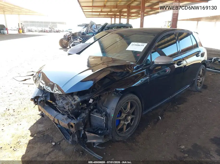 2022 Volkswagen Golf R 2.0T VIN: WVWEB7CD6NW169130 Lot: 45508659
