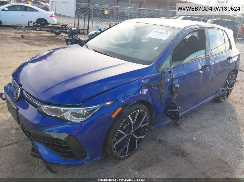 2024 Volkswagen Golf R 2.0T VIN: WVWEB7CD4RW130624 Lot: 43546651