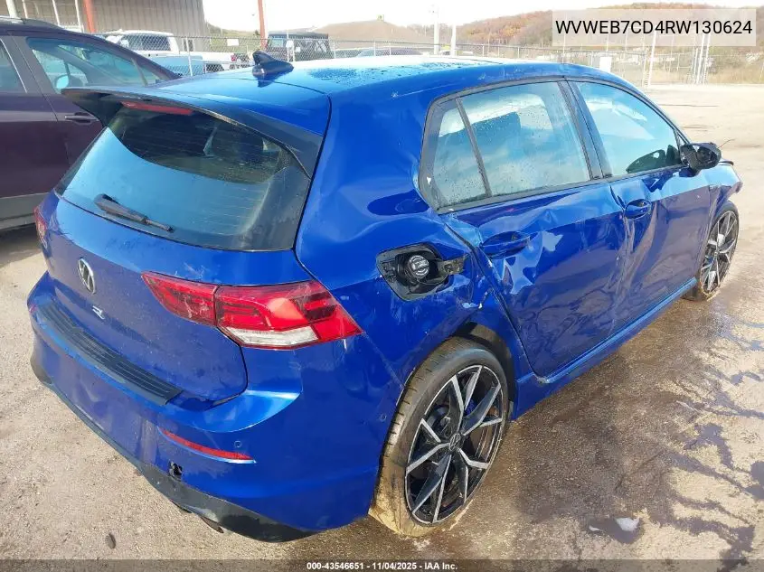 2024 Volkswagen Golf R 2.0T VIN: WVWEB7CD4RW130624 Lot: 43546651
