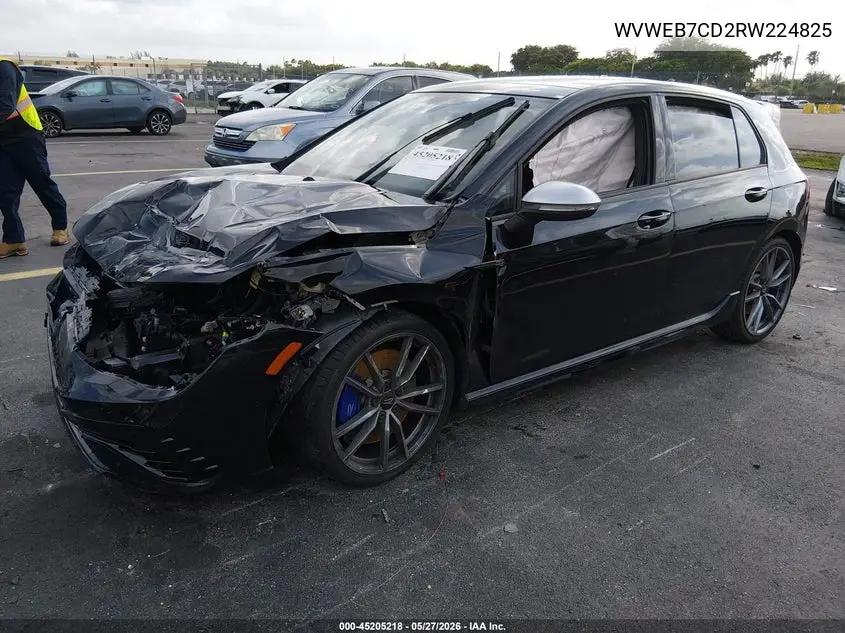2024 Volkswagen Golf R 2.0T VIN: WVWEB7CD2RW224825 Lot: 45205218