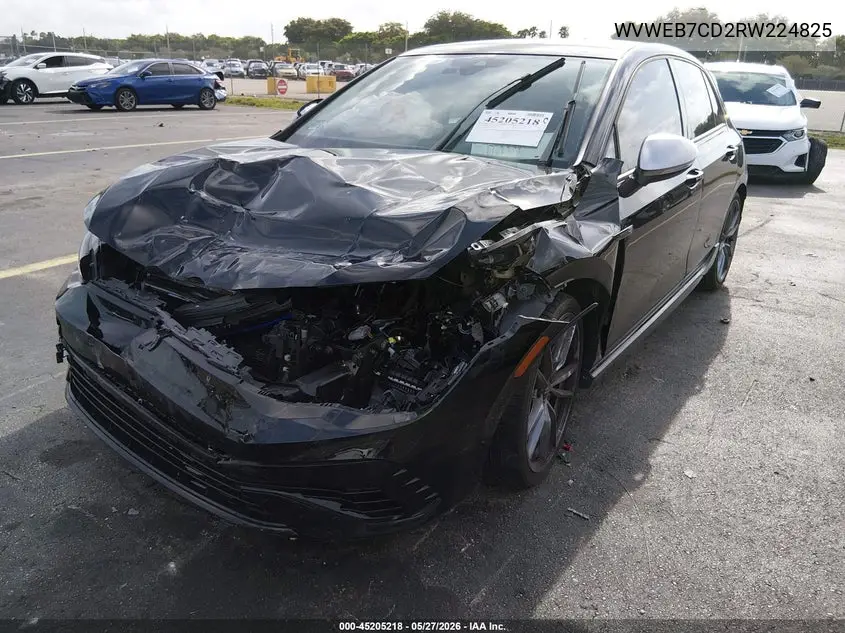2024 Volkswagen Golf R 2.0T VIN: WVWEB7CD2RW224825 Lot: 45205218