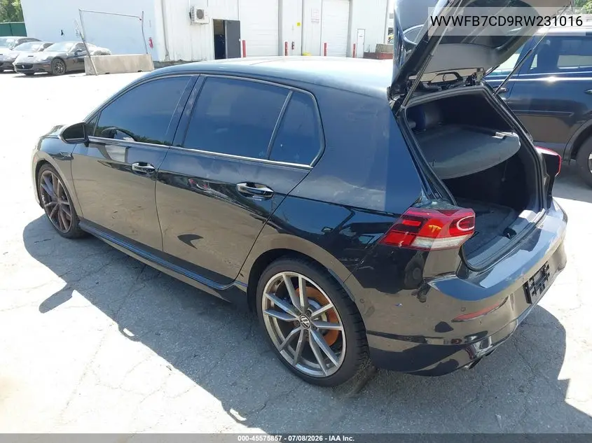 2024 Volkswagen Golf R 2.0T VIN: WVWFB7CD9RW231016 Lot: 45575857