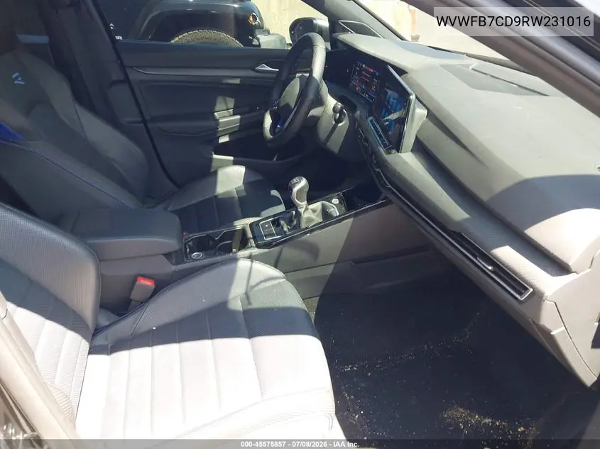 2024 Volkswagen Golf R 2.0T VIN: WVWFB7CD9RW231016 Lot: 45575857