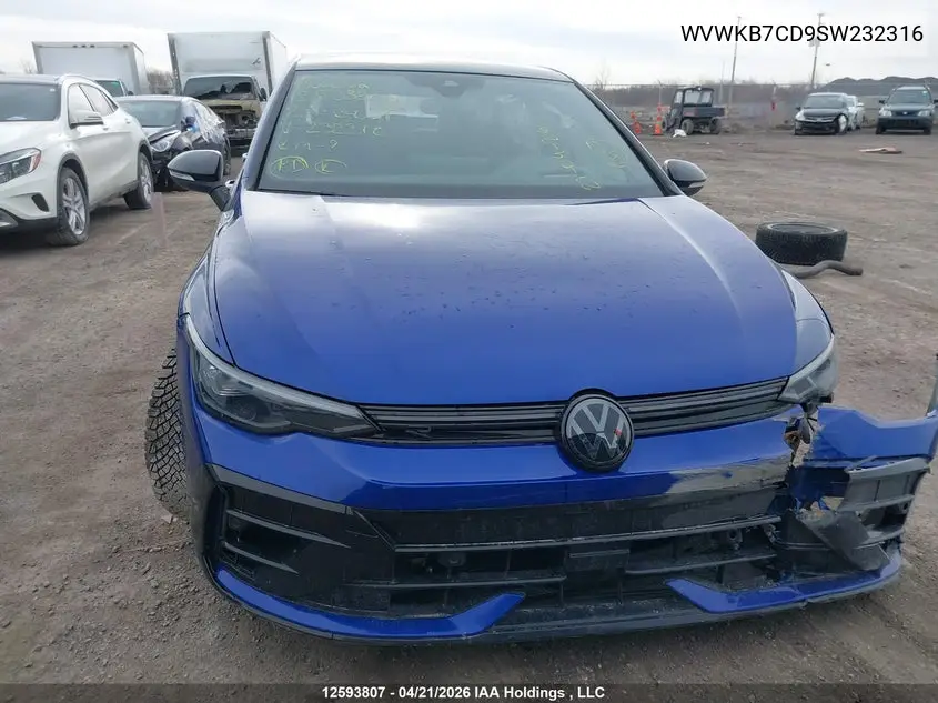 2025 Volkswagen Golf R Black Edition VIN: WVWKB7CD9SW232316 Lot: 12593807