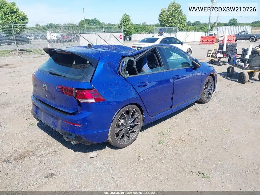 2025 Volkswagen Golf R 2.0T VIN: WVWEB7CDXSW210726 Lot: 45408049
