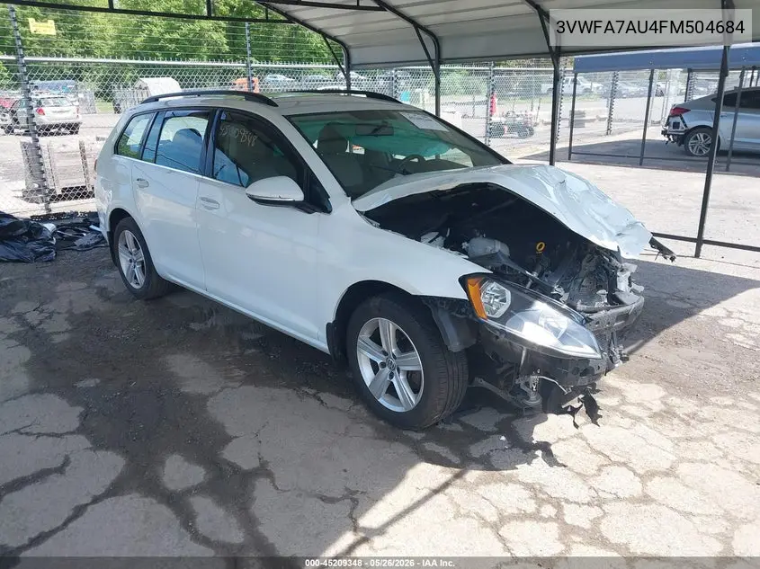 2015 Volkswagen Golf Sportwagen Tdi S 4-Door VIN: 3VWFA7AU4FM504684 Lot: 45209348