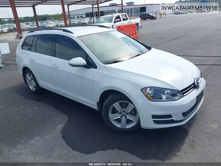 2015 Volkswagen Golf Sportwagen Tdi S 4-Door VIN: 3VWCA7AUXFM515918 Lot: 45303112