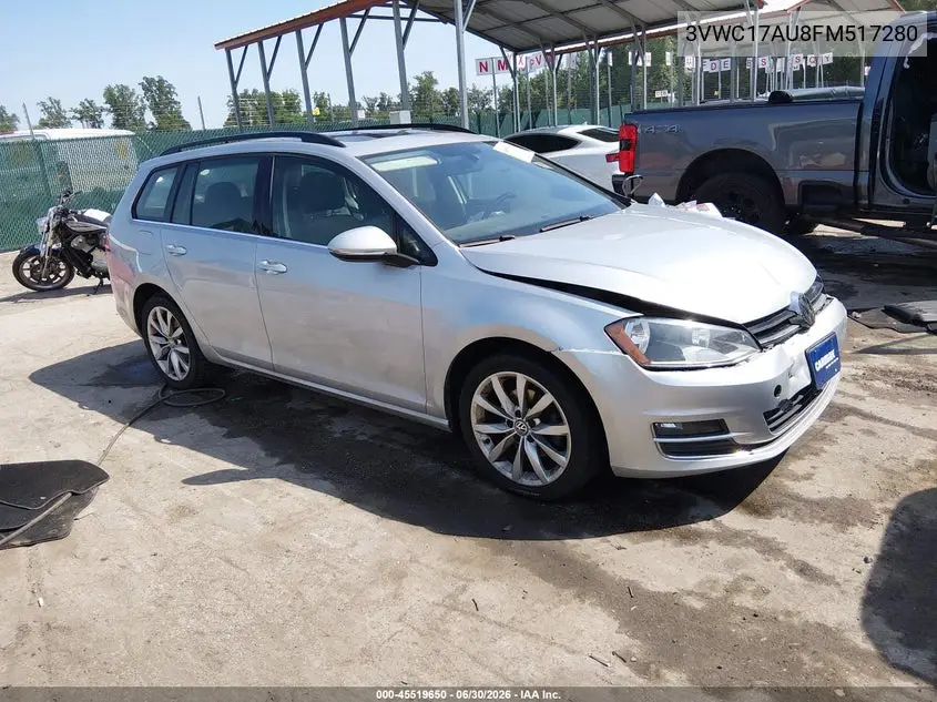 2015 Volkswagen Golf Sportwagen Tsi Se 4-Door VIN: 3VWC17AU8FM517280 Lot: 45519650