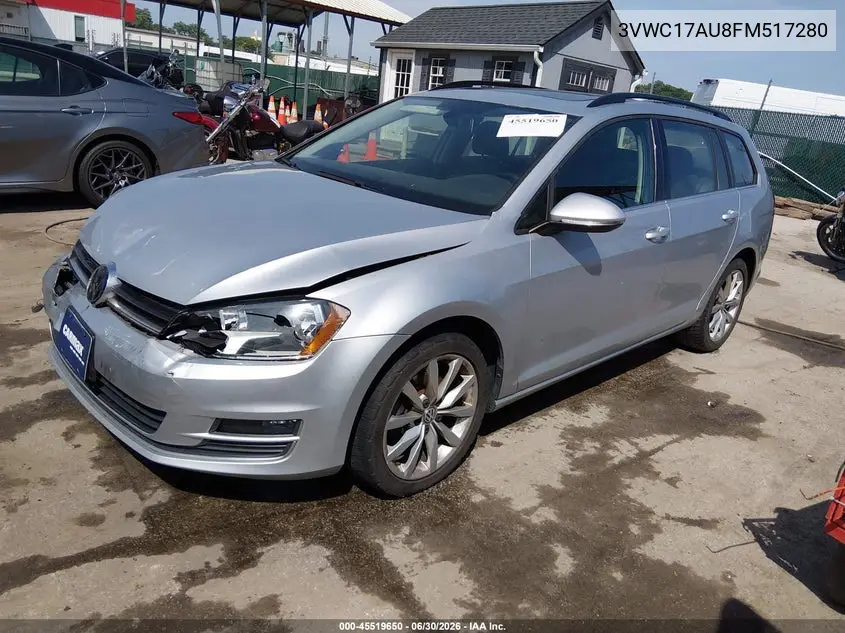 2015 Volkswagen Golf Sportwagen Tsi Se 4-Door VIN: 3VWC17AU8FM517280 Lot: 45519650