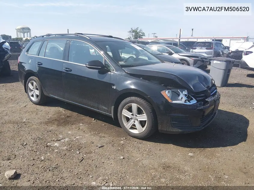 2015 Volkswagen Golf Sportwagen Tdi S 4-Door VIN: 3VWCA7AU2FM506520 Lot: 45660586