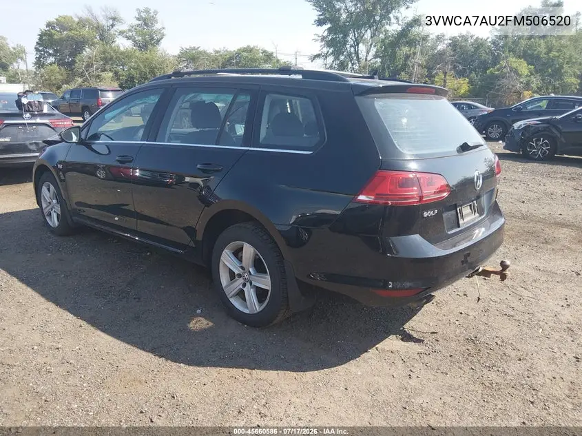 2015 Volkswagen Golf Sportwagen Tdi S 4-Door VIN: 3VWCA7AU2FM506520 Lot: 45660586
