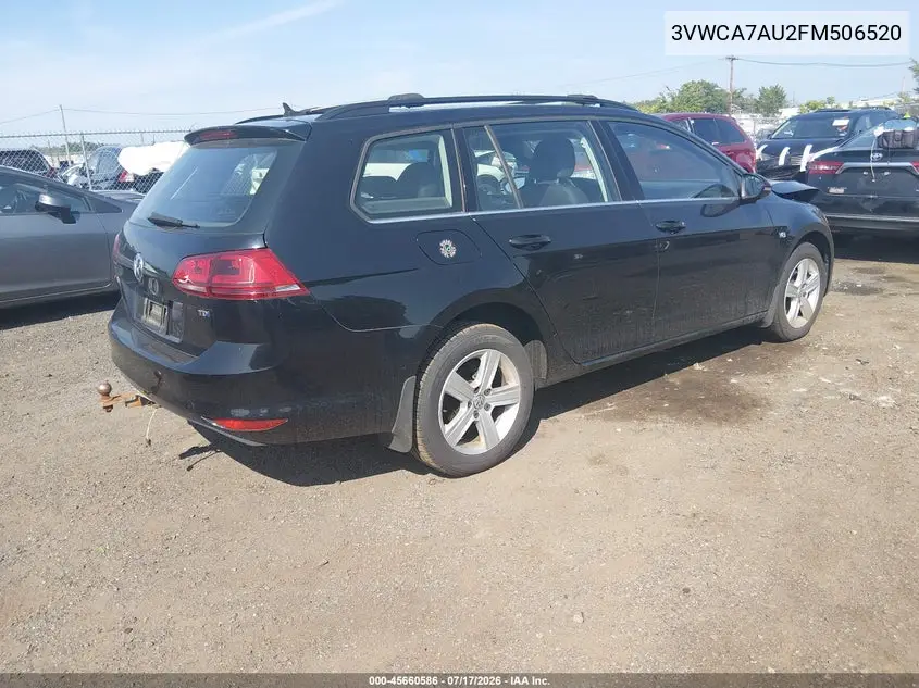 2015 Volkswagen Golf Sportwagen Tdi S 4-Door VIN: 3VWCA7AU2FM506520 Lot: 45660586