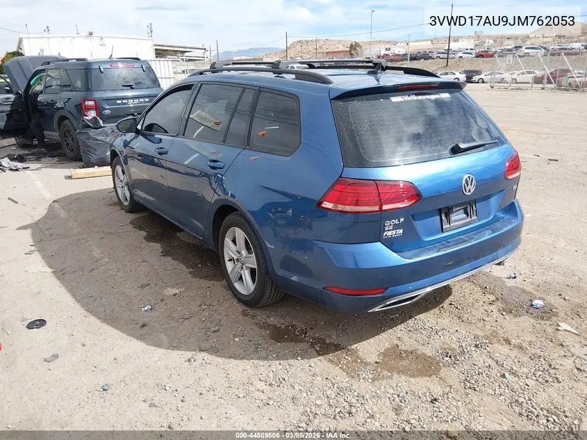 2018 Volkswagen Golf Sportwagen Tsi S/Tsi Se VIN: 3VWD17AU9JM762053 Lot: 44509506