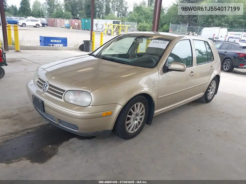2005 Volkswagen Golf Gls Tdi VIN: 9BWGR61J554017199 Lot: 45667439