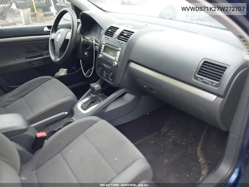 2007 Volkswagen Rabbit 4-Door VIN: WVWDS71K27W272707 Lot: 44777699