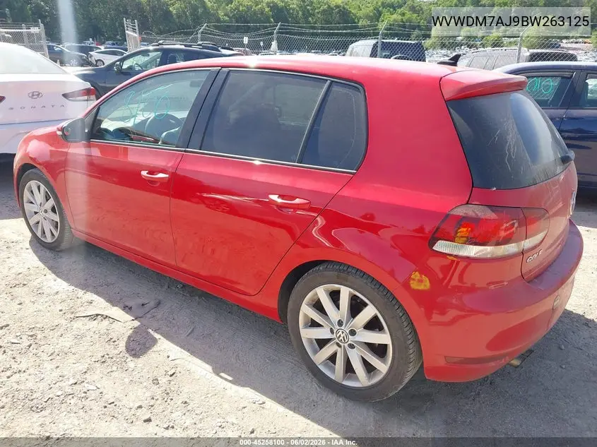 2011 Volkswagen Golf Tdi 4-Door VIN: WVWDM7AJ9BW263125 Lot: 45258100
