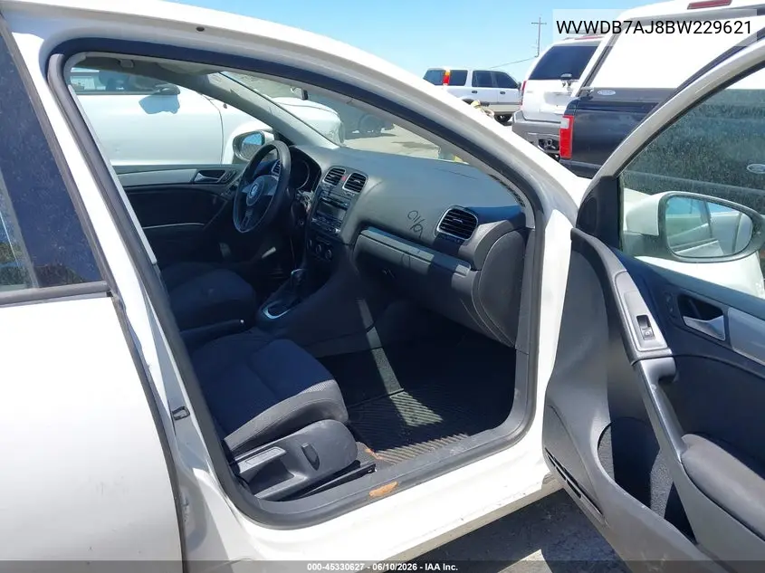 2011 Volkswagen Golf 2.5L 4-Door VIN: WVWDB7AJ8BW229621 Lot: 45330627