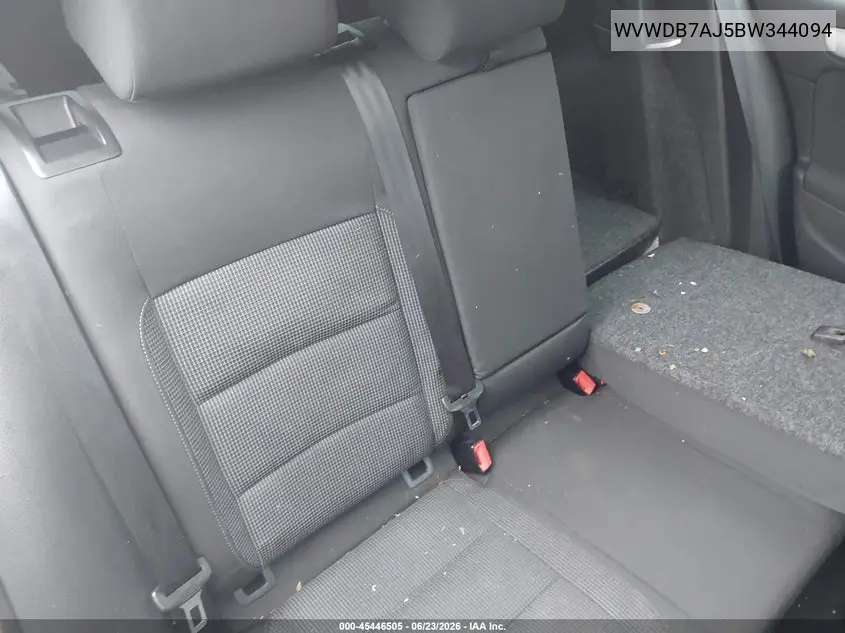 2011 Volkswagen Golf 2.5L 4-Door VIN: WVWDB7AJ5BW344094 Lot: 45446505