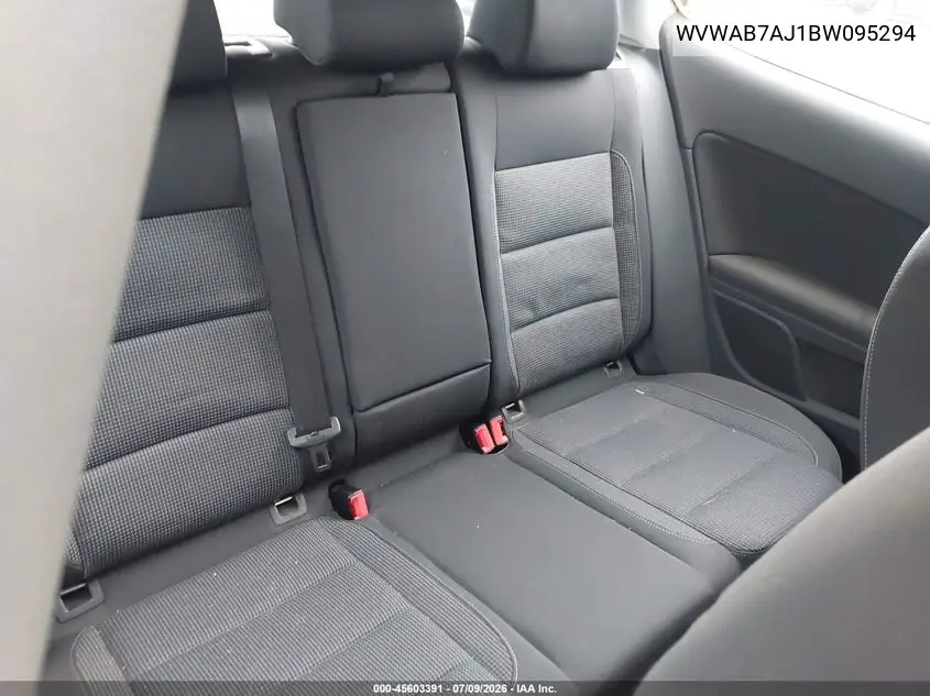 2011 Volkswagen Golf 2.5L 2-Door VIN: WVWAB7AJ1BW095294 Lot: 45603391