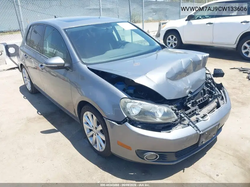 2012 Volkswagen Golf Tdi 4-Door VIN: WVWDM7AJ9CW133606 Lot: 45343468