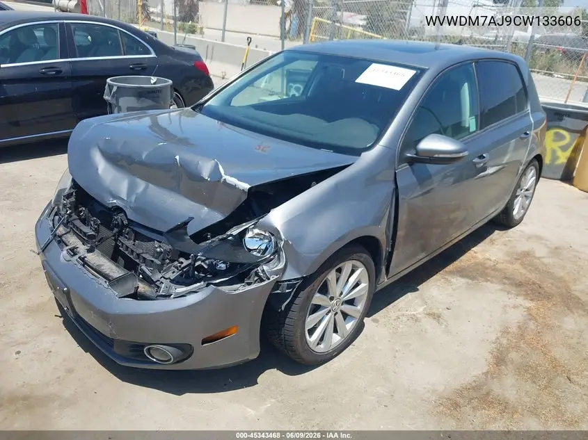 2012 Volkswagen Golf Tdi 4-Door VIN: WVWDM7AJ9CW133606 Lot: 45343468