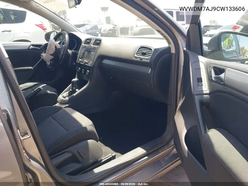 2012 Volkswagen Golf Tdi 4-Door VIN: WVWDM7AJ9CW133606 Lot: 45343468