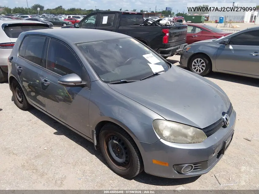 2012 Volkswagen Golf Tdi 4-Door VIN: WVWDM7AJ2CW279099 Lot: 45595498