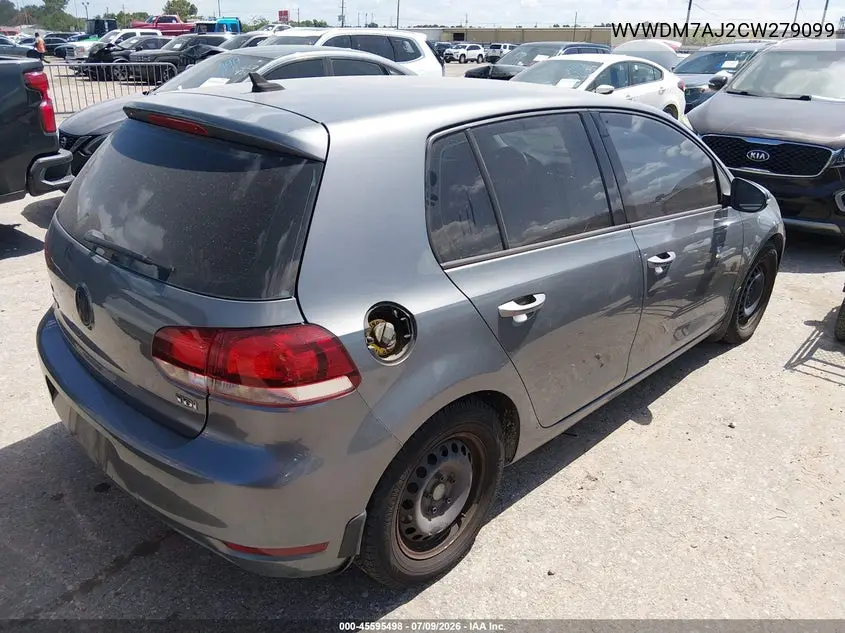 2012 Volkswagen Golf Tdi 4-Door VIN: WVWDM7AJ2CW279099 Lot: 45595498