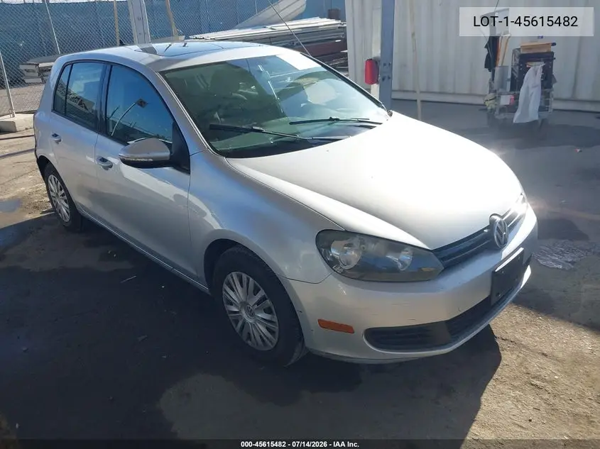2012 Volkswagen Golf VIN: LOT-1-45615482 Lot: 45615482