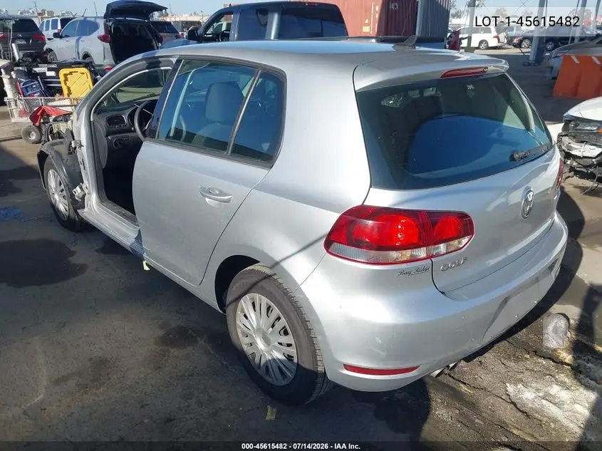 2012 Volkswagen Golf VIN: LOT-1-45615482 Lot: 45615482