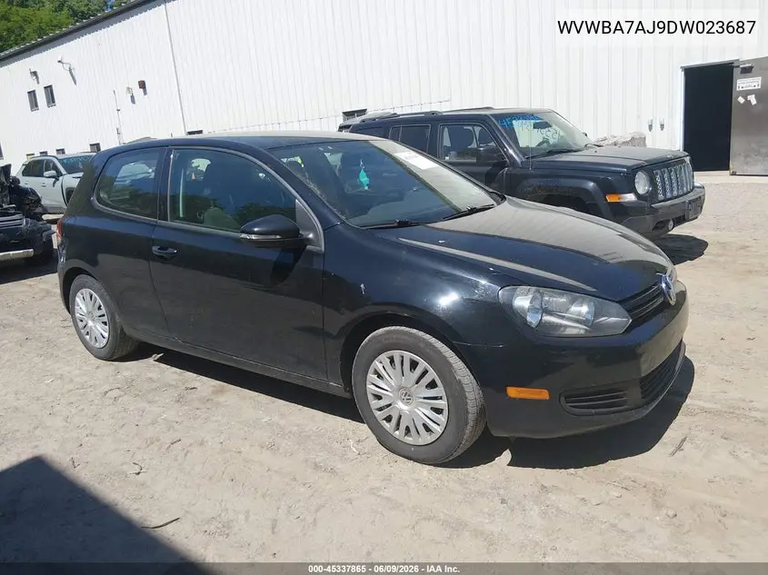 2013 Volkswagen Golf 2.5L 2-Door VIN: WVWBA7AJ9DW023687 Lot: 45337865