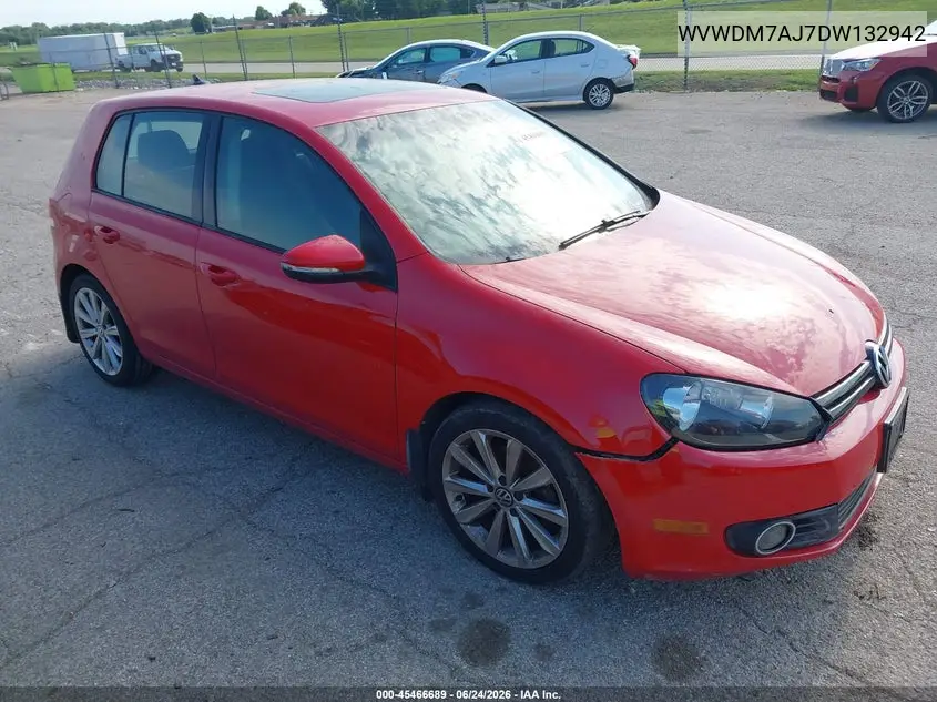 2013 Volkswagen Golf 2.0L Tdi 4-Door VIN: WVWDM7AJ7DW132942 Lot: 45466689
