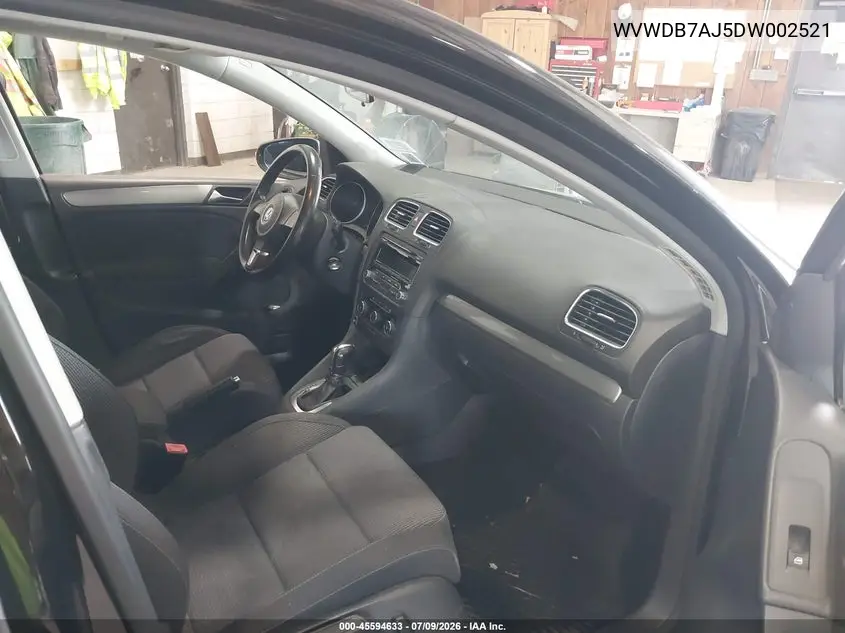 2013 Volkswagen Golf 2.5L 4-Door VIN: WVWDB7AJ5DW002521 Lot: 45594633