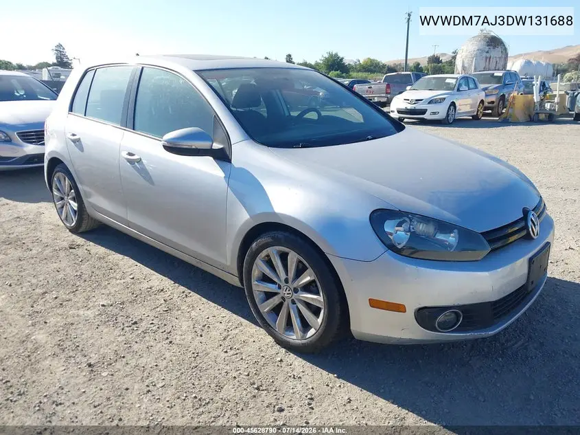 2013 Volkswagen Golf 2.0L Tdi 4-Door VIN: WVWDM7AJ3DW131688 Lot: 45628790